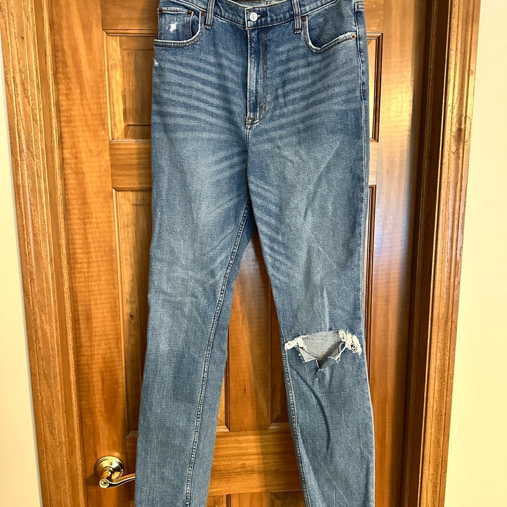 Abercrombie & Fitch Light Blue High-Rise Jeans